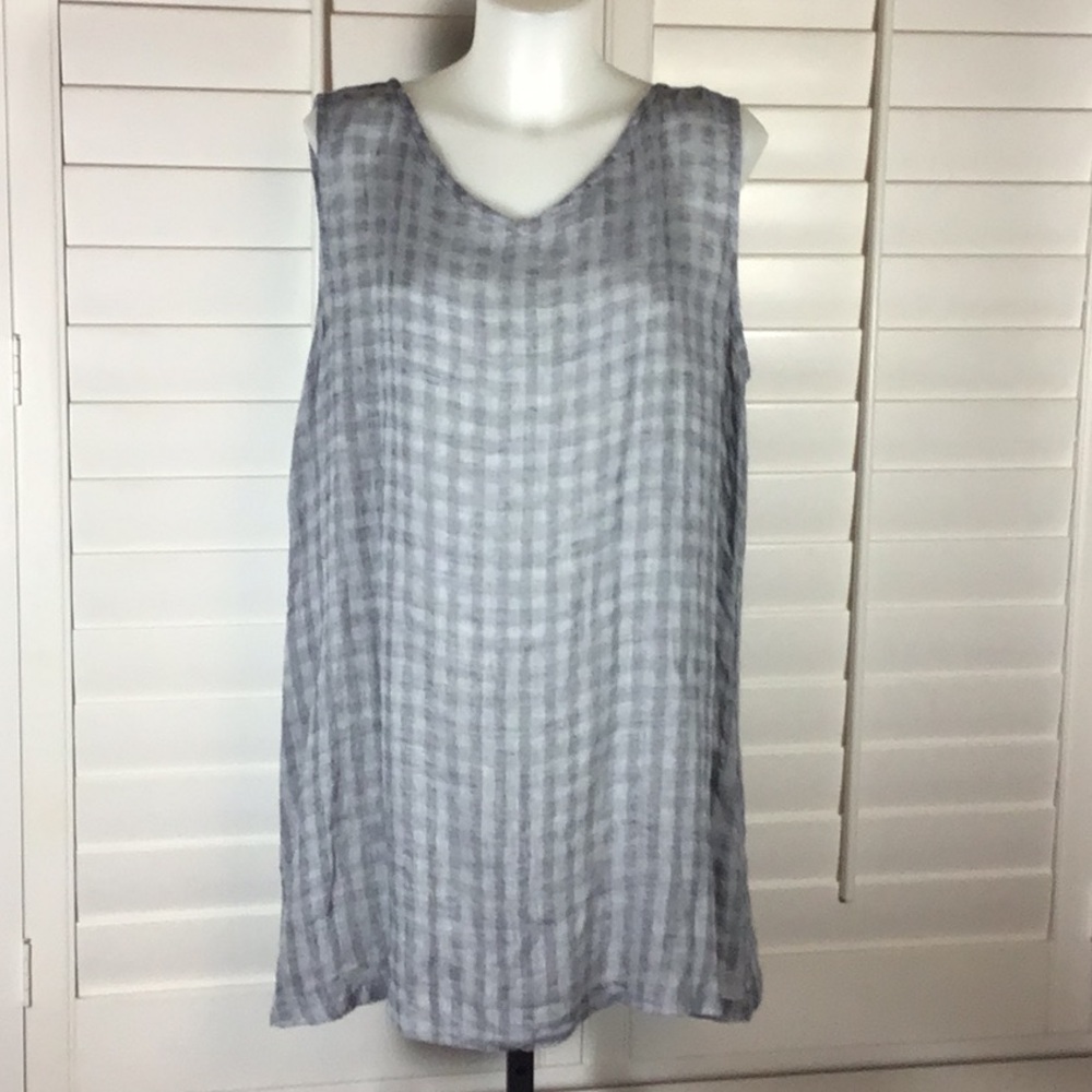 Flax sleeveless tunic
